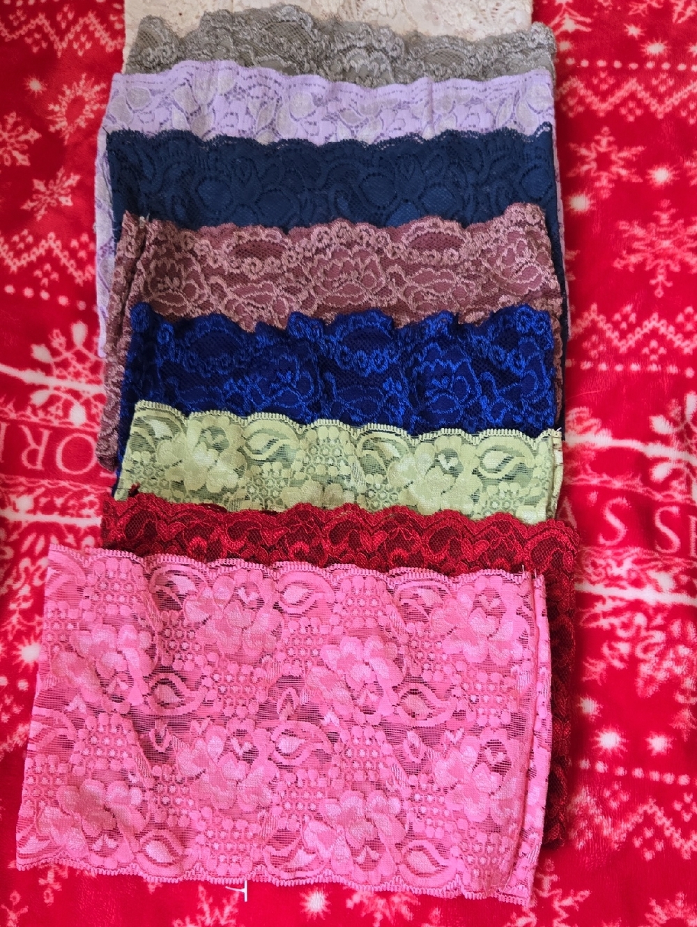 Assorted Lace Bandana/ Headband  Set - Multi Color